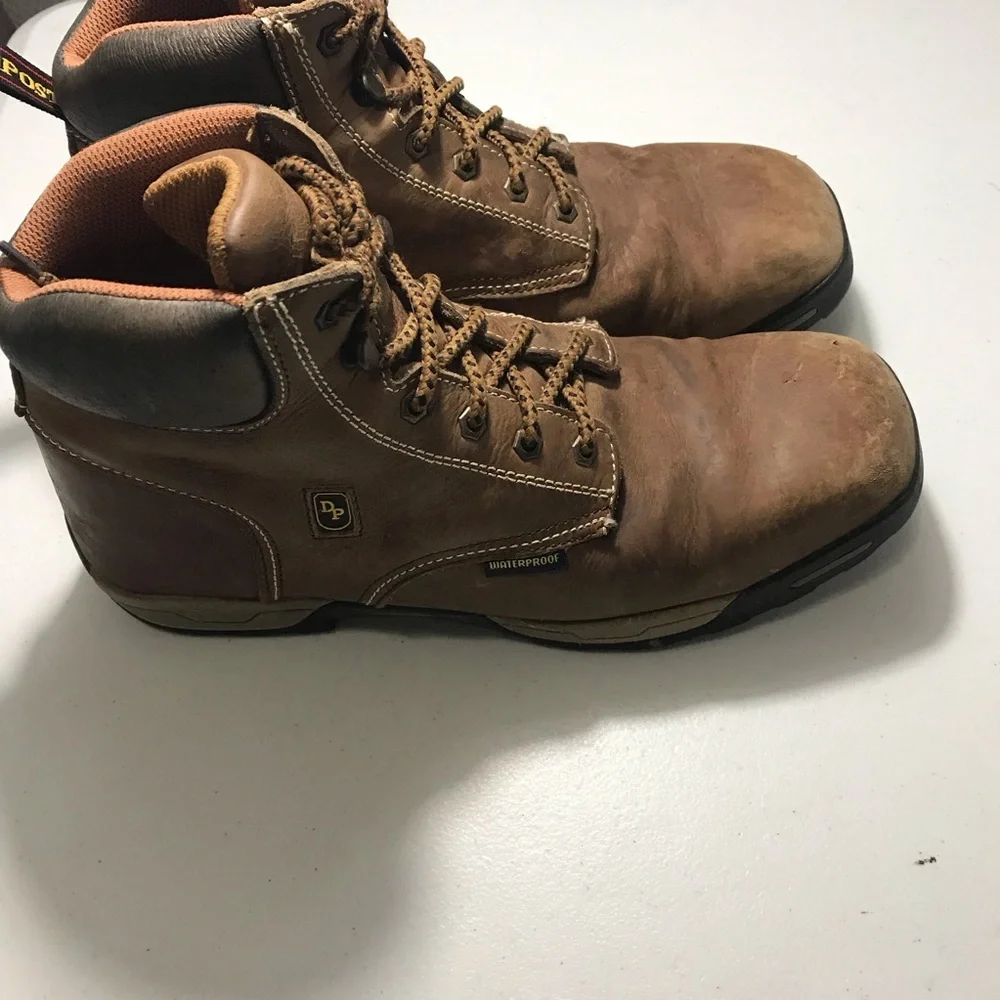 Dan Post Distressed Brown Leather Lace-Up Work Boots Size 11M